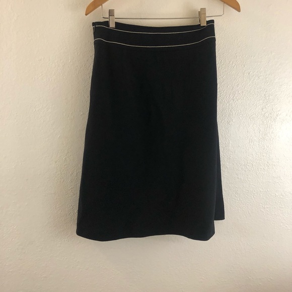 Banana Republic black wool skirt size 6 - Picture 4 of 6